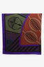 Hermès Purple/Multicolour Cashmere Silk Geometrie Cretoise Shawl
