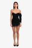 For Love & Lemons Black Lace One Shoulder Mini Dress Size XS