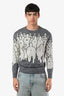 Louis Vuitton 2020 Grey Wool Jacquard Studio Sweater Size XS Mens