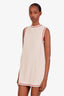 Gucci Light Beige Crepe Sleeveless Mini Dress Size 38