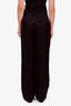 Anine Bing Black Straight Leg Pleated Trousers Size 26