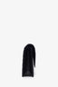 Saint Laurent Black Grained Leather Wallet On Chain