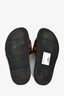 Fendi Brown Shearling FF Zucca Slides Size 36