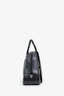 Christian Dior 2000 Black Calfskin Embossed Large Saddle Bowler Bag