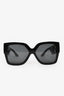 Versace Black Square Frame Greca Motif Sunglasses