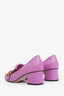 Gucci Pink Leather Marmont Heel Size 37.5