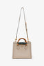 Gucci Taupe Leather Double G Diana Crossbody Bag