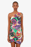 Ba&sh Multicolour One Shoulder Coral Mini Dress Size L