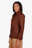 Burberry Brown Cotton Quilted Jacket Size XS