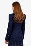 St. John Navy Wool Alpaca Double Breasted Peacoat Size 0
