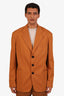 Marni Brown Oversized Single Breasted Blazer Size 50 Mens