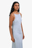 James Perse Light Blue Linen Sleeveless Midi Dress Size 2