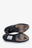 Gucci Black Guccissima Peep Toe Heels Size 39