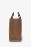Fendi Taupe Mesh Medium Sunshine Shopper Tote With Strap