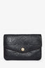 Porte-clés portefeuille Louis Vuitton en cuir Empreinte bleu marine