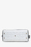 Christian Dior 2021 White Calfskin Medium Dior Vibe Zip Bowling Bag with Strap