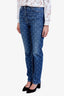 Givenchy Blue 4G Logo Straight Leg Jeans Size 27