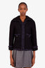 Pre-loved Chanel™ Navy Tweed Zip-up Jacket Size 38