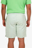 Ami Green Heart Embroidery Drawstring Track Shorts Size M Mens