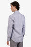 Pal Zileri Blue Patterned Cotton Button-Up Shirt Size 41 Mens