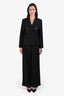 Weekend Max Mara Black Double Breasted Blazer + Wide Leg Pant Set Size 4