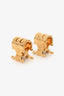 Celine Gold Tone Triomphe Hair Clips