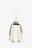 Petit sac à main tendance Chanel™ d’occasion 2022+ en cuir d’agneau blanc/noir