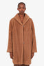 Max Mara Brown Camel Short Teddy Coat Size 36