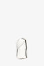 Bottega Veneta White Leather Intrecciato Small Cassette Waist Bag