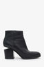 Alexander Wang Black Leather Gabi Ankle Boots Size 41