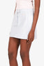 Courreges Blue Cotton Vinyl Mini Skirt Size 38