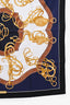 Hermès Black/Navy 'Lift Profile' Silk Scarf 90