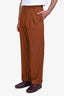 Gucci Terra Brown Wool Tailored Trousers Size 44 Mens