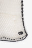 Christian Dior White/Black Fishnet Gloves Size 7