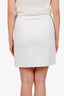 Prada Cream Pocket Detail Mini Skirt Size 38