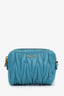 Miu Miu Teal Leather Crossbody Bag