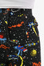 Louis Vuitton Black Multicolour Galaxy Print 'Ace' Jeans Size 34