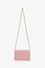 Gucci Pink Leather Wallet on Chain GHW