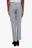 Victoria Beckham Grey Wool Cotton Blend Pants Size 6