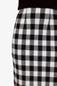 Veronica Beard Black/White Checkered Maldive Midi Skirt Size 0