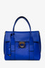 Salvatore Ferragamo Blue Gancini Leather Top Handle Handbag