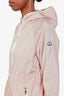 Moncler Pink Nylon Zip-Up Windbreaker Size 0