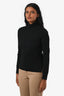 Max Mara Black Knit Long Sleeve Turtleneck Size Small