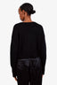 Versace Black Knit Logo Cropped Sweater Size 2