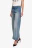 Nili Lotan Blue Faded Denim Wide Leg 'Megan' Jeans Size 30