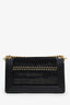 Pre-loved Chanel™ 2016-17 Black Embellished Tweed Medium Boy Bag