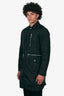 Dsquared2 Black Nylon Zip-up Long Jacket Size 48 Mens