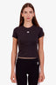 Rag & Bone Black Logo 'Mia' Baby Tee Size XXS