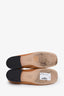 Loewe Tan Leather Square Toe Flats Size 38