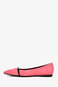 Hermès Pink Suede Crystal Detail Pointed Toe Flats Size 39